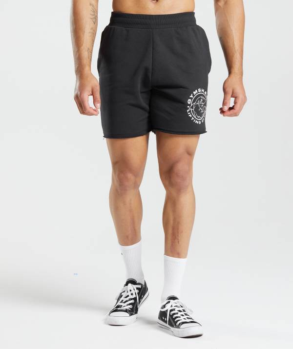 Panske Šortky Gymshark Legacy Čierne | NW5790268